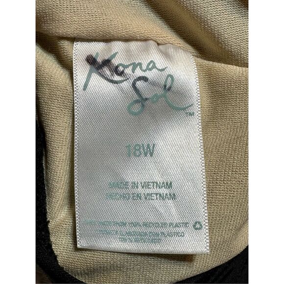 Kona Sol size 18W one piece swimsuit black and white - Picture 4 of 4